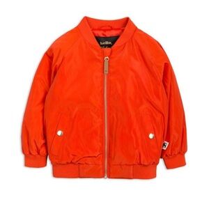 Mini Rodini Bright Orange Kids Puffer Jacket